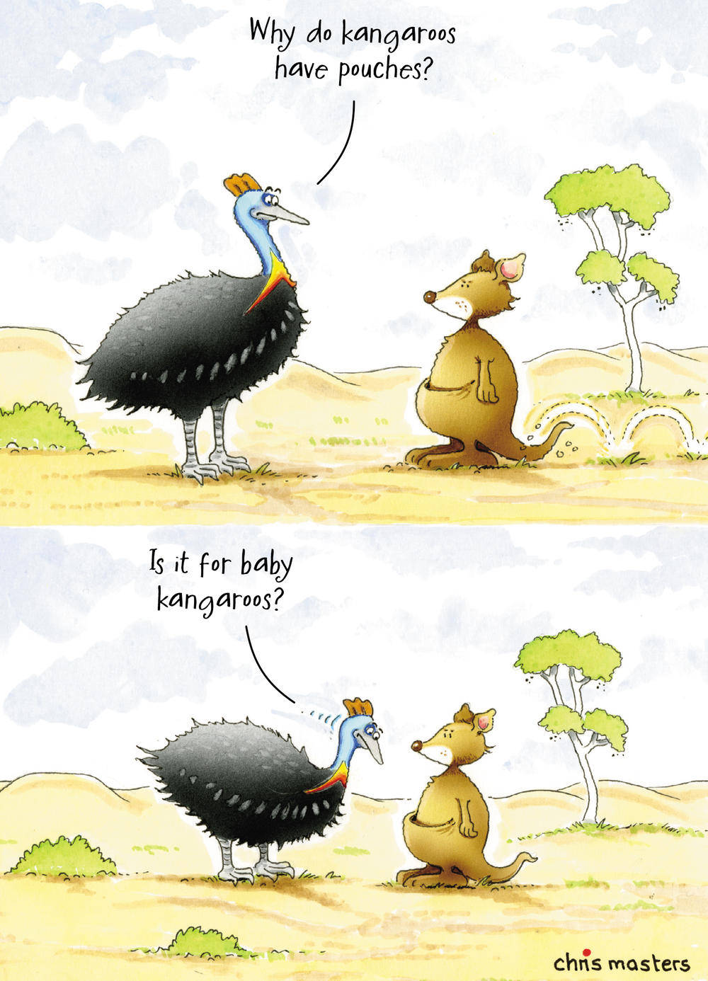 Birdwit Why Do Kangaroos Have Pouches? Funny Birthday Card Cards